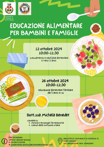 Incontri Educazione alimentare per bambini e famiglie