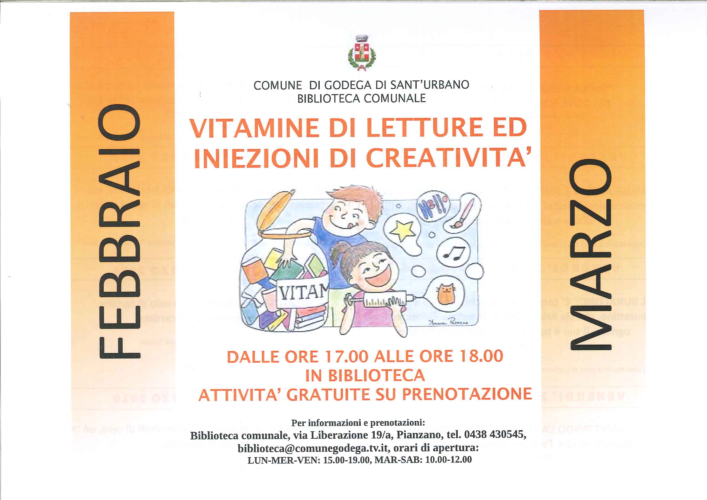 Vitamine di letture ed iniezioni di creativita'!